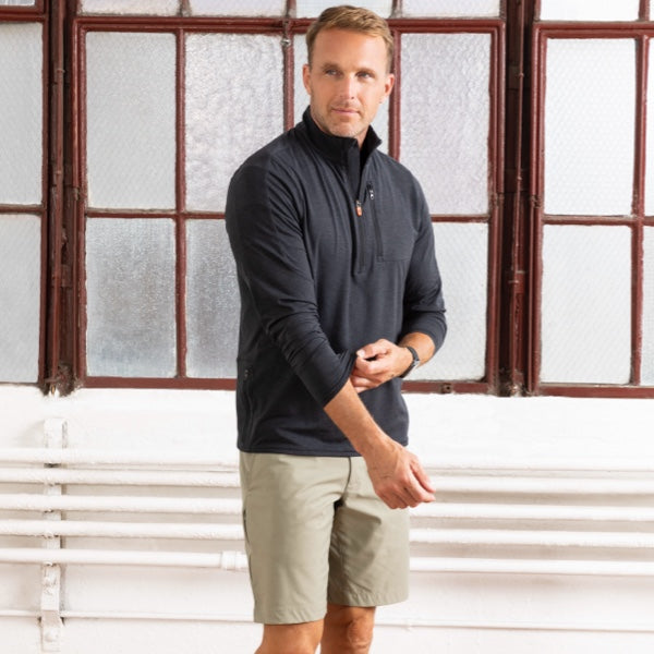 The Blaze Pullover worn with our Ascender shorts