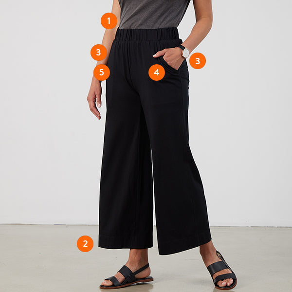 Threshold Wide Leg Pant in Onyx Black