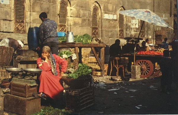 Woman at market.