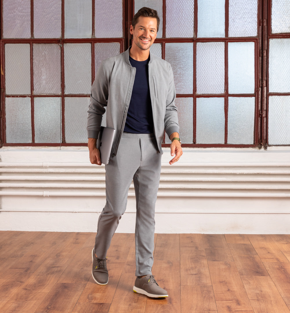 Presidio Bomber Jacket Regular Fit - Ash Grey