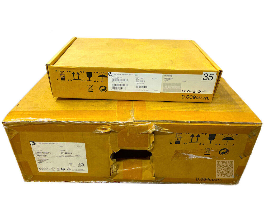 JG353A I Brand New Sealed HPE HSR6602-G 0235A0VA Router + JC087A 300W PSU