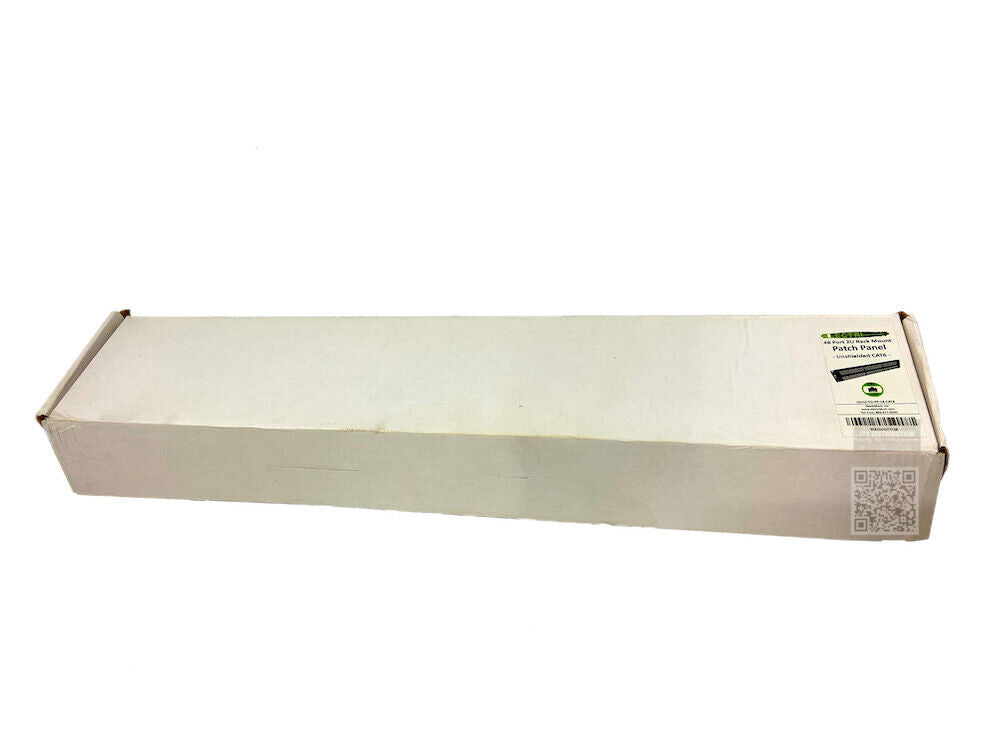 QWM-ED-PP-48-CAT6 I New Electriduct 48 Port Patch Panel Unshielded CAT6 Ports