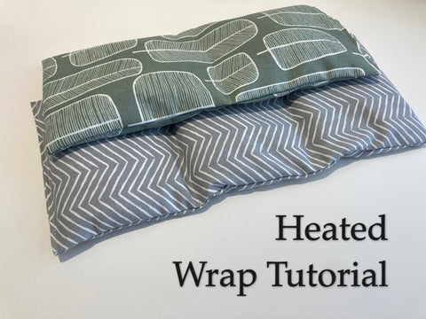 Heated Neck Wrap Tutorial with two neck wraps on it