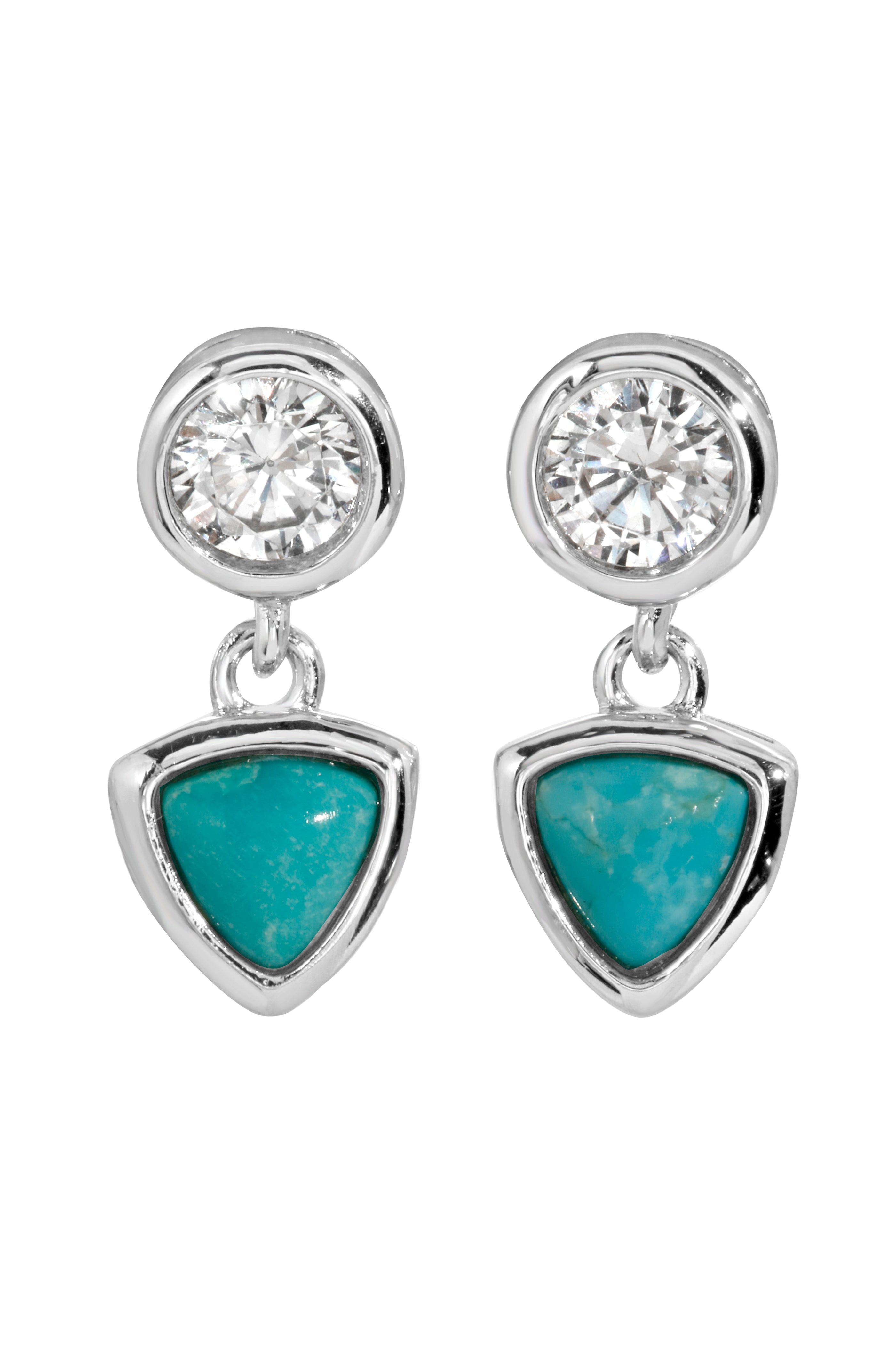 CANDICE STUDS, TURQUOISE