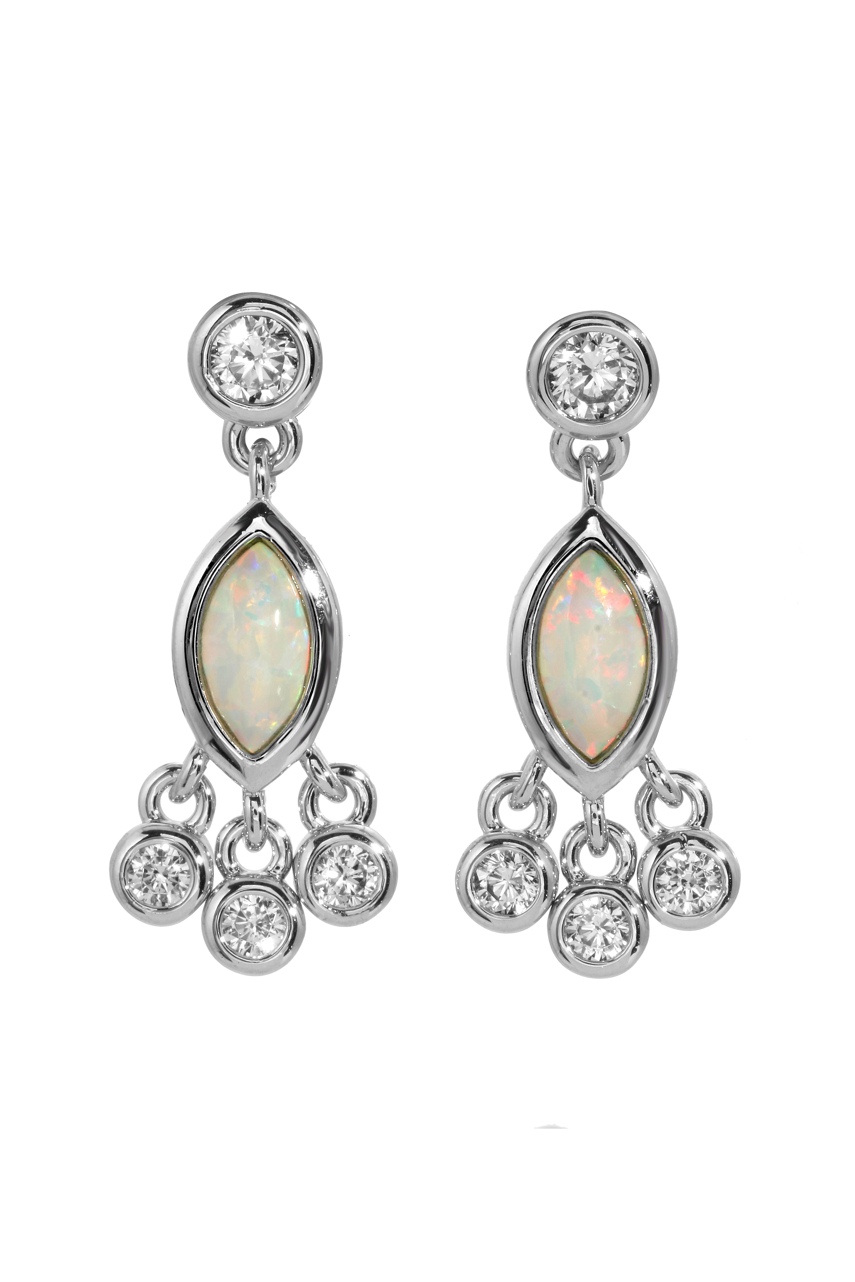 GILLY SHAKER STUDS, OPAL