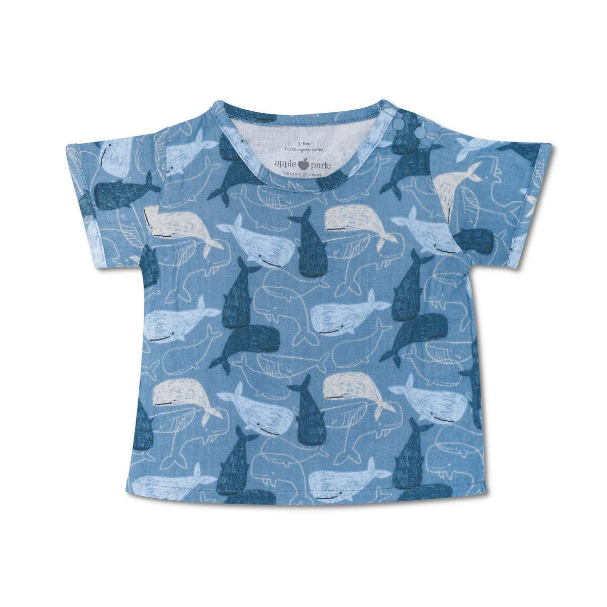 Whale Tales Muslin Joggers / SS Tee Set