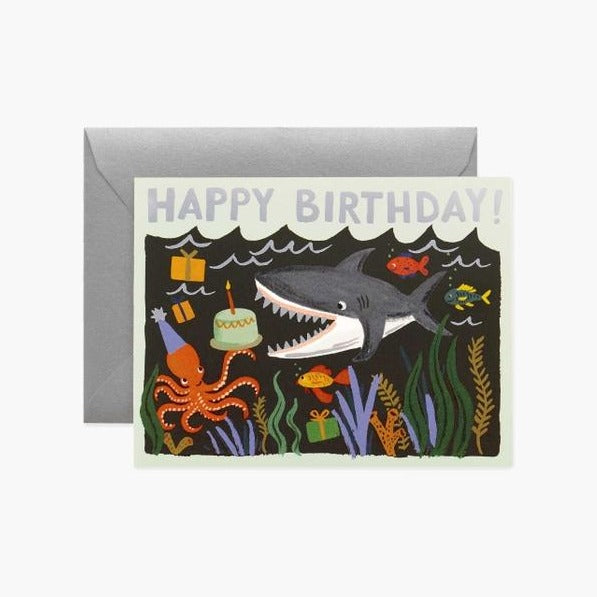 Shark Birthday Card