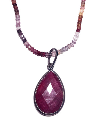 Ruby magical talisman necklace.  Handmade and magically crafted by Alex Lozier Jewelry.