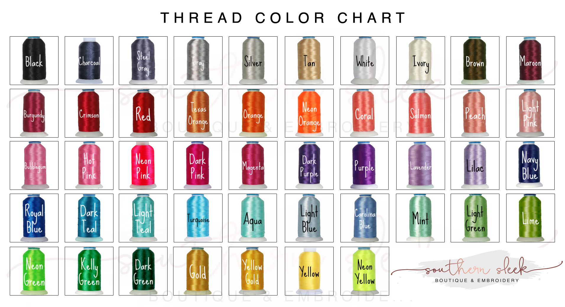 Embroidery Chart