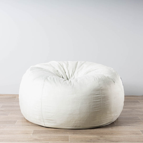 Calm Beige Faux Fur Kids Bean Bag Chair + Reviews