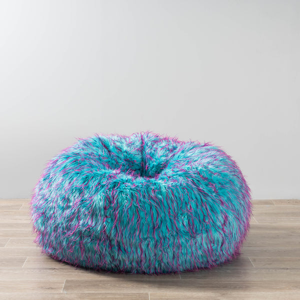 large purple bean bag