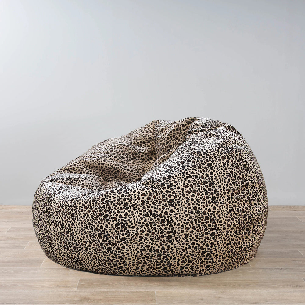 animal print bean bag