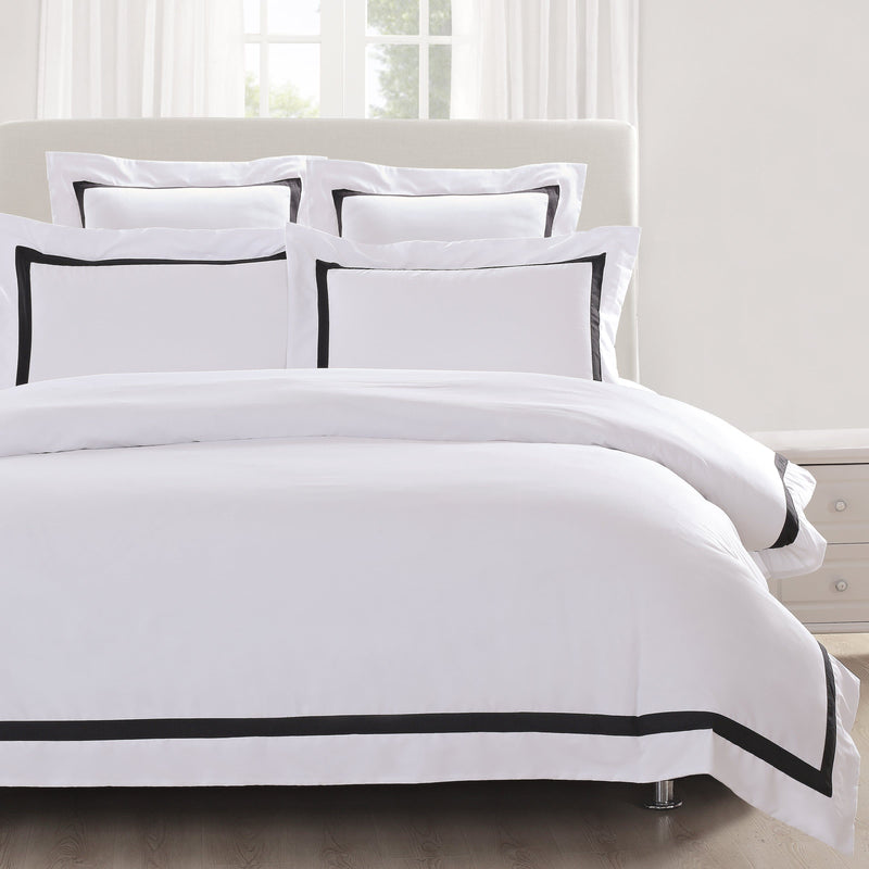Black And White Quilt Covers King Or Queen Ivory Deene