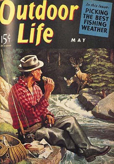 1931 August  Outdoor life magazine, Vintage illustration art