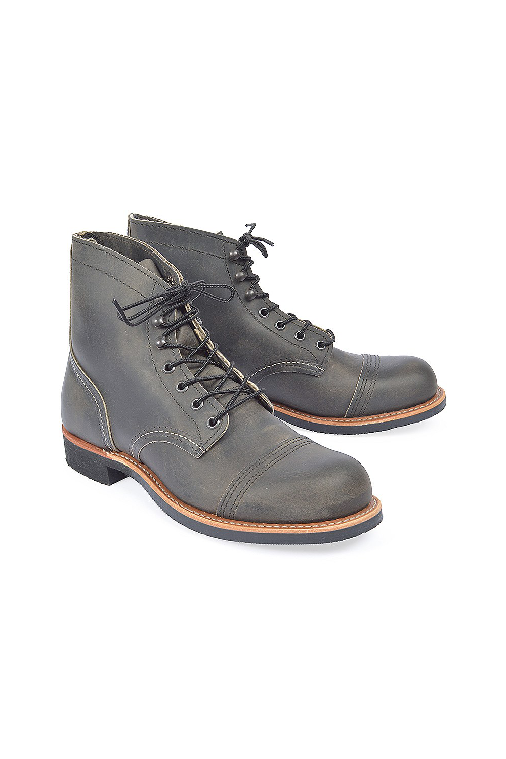 red wing iron ranger charcoal rough and tough