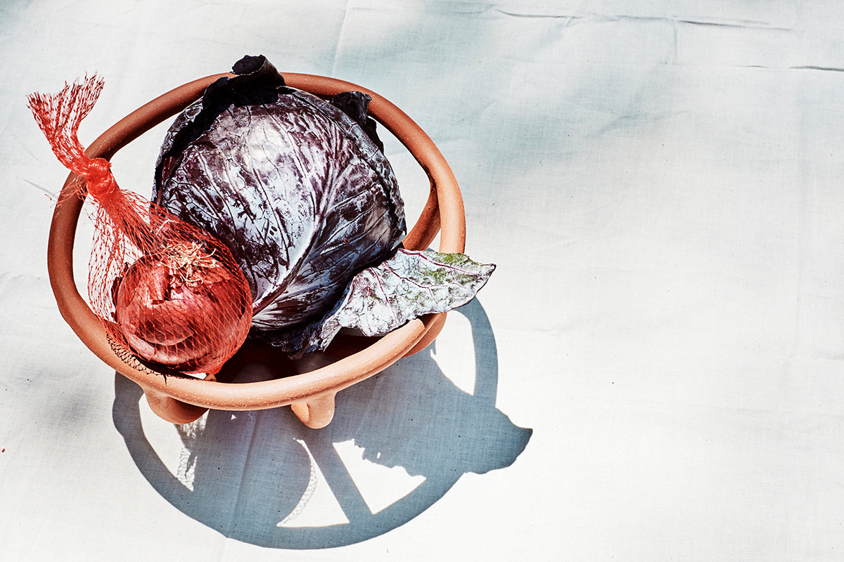 Prong Fruit Bowl, Brick