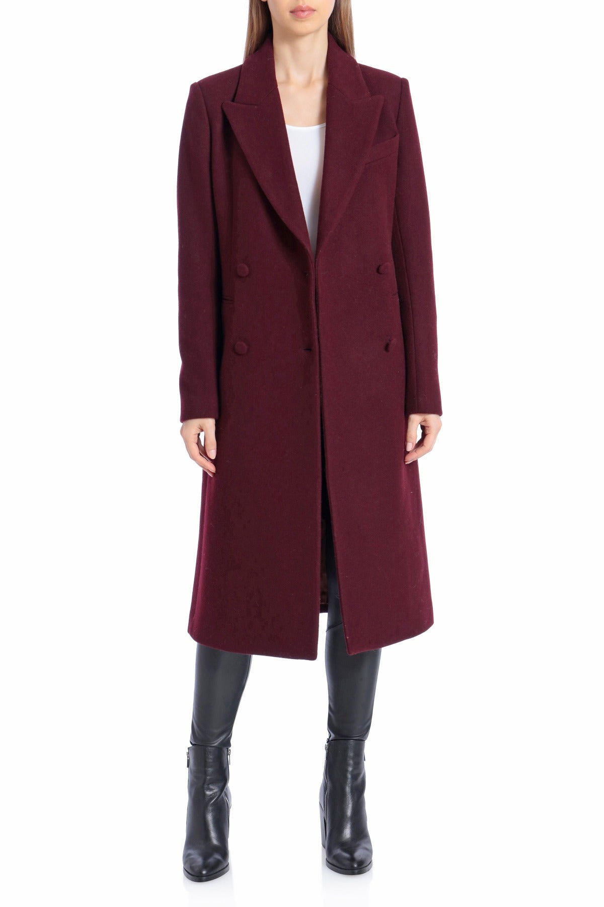 Double-Breasted Tailored Mid-length Coat Jacket – Avec Les Filles