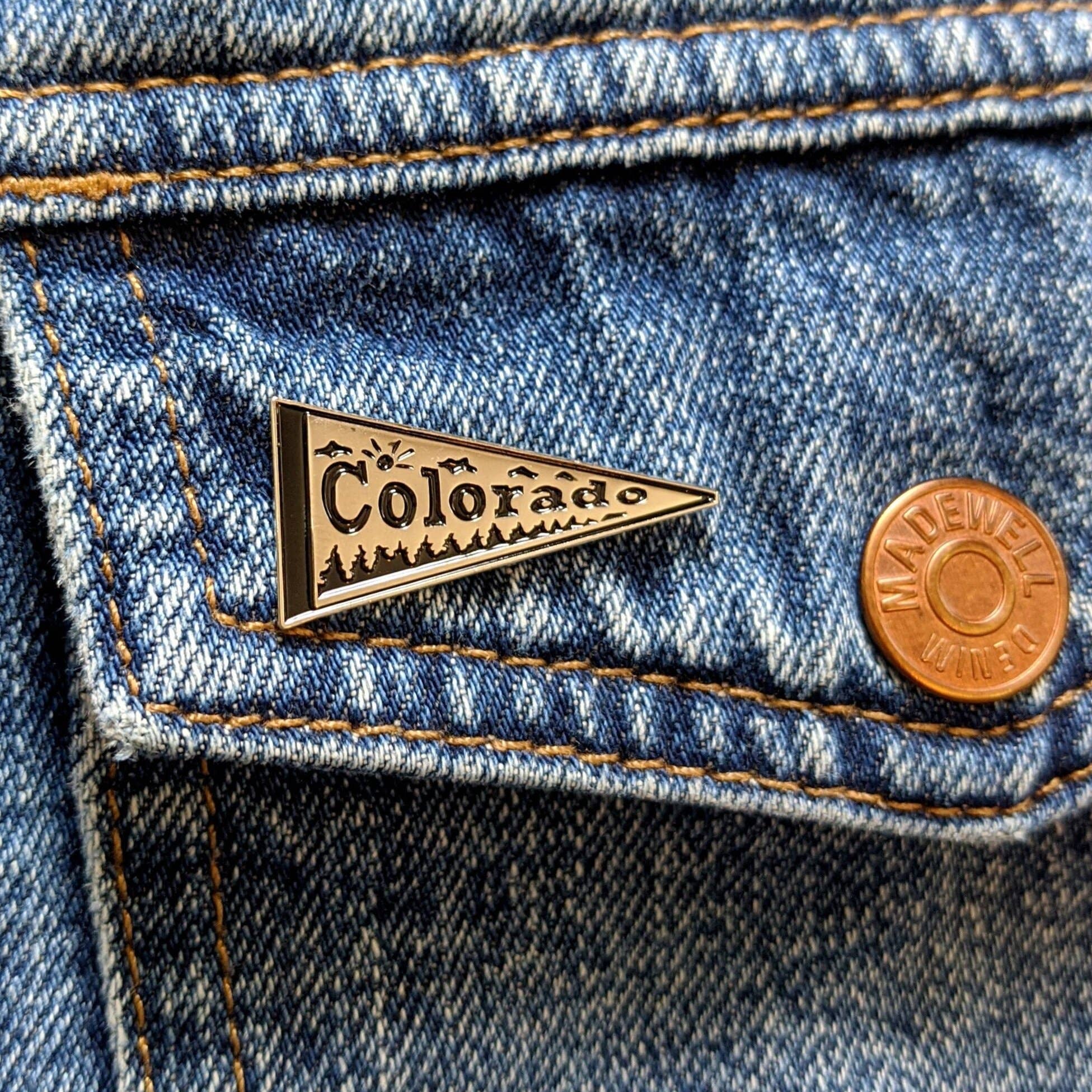 Enamel Pin | Colorado Pennant Flag