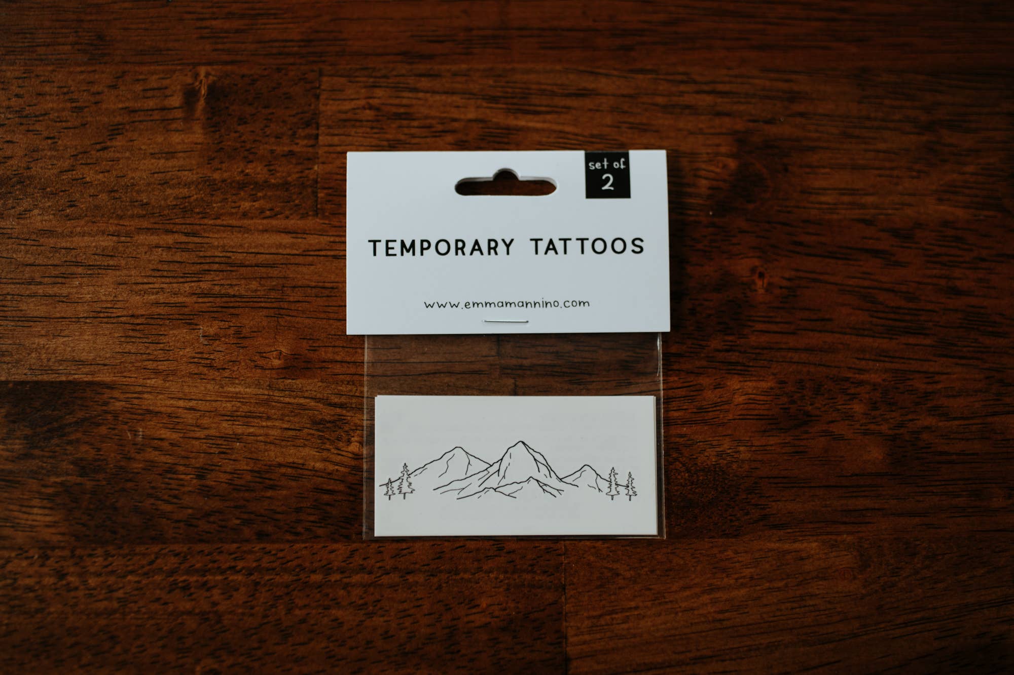 Mountain Range Temporary Tattoo Set