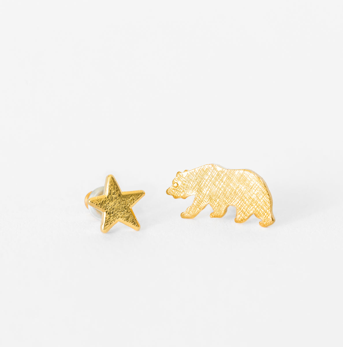 Bear and Star Earrings