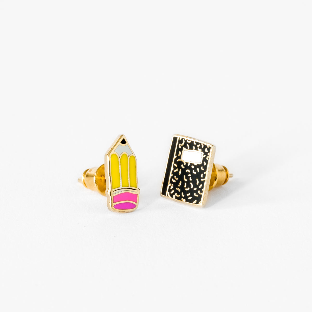 Pencil and Notebook Earrings