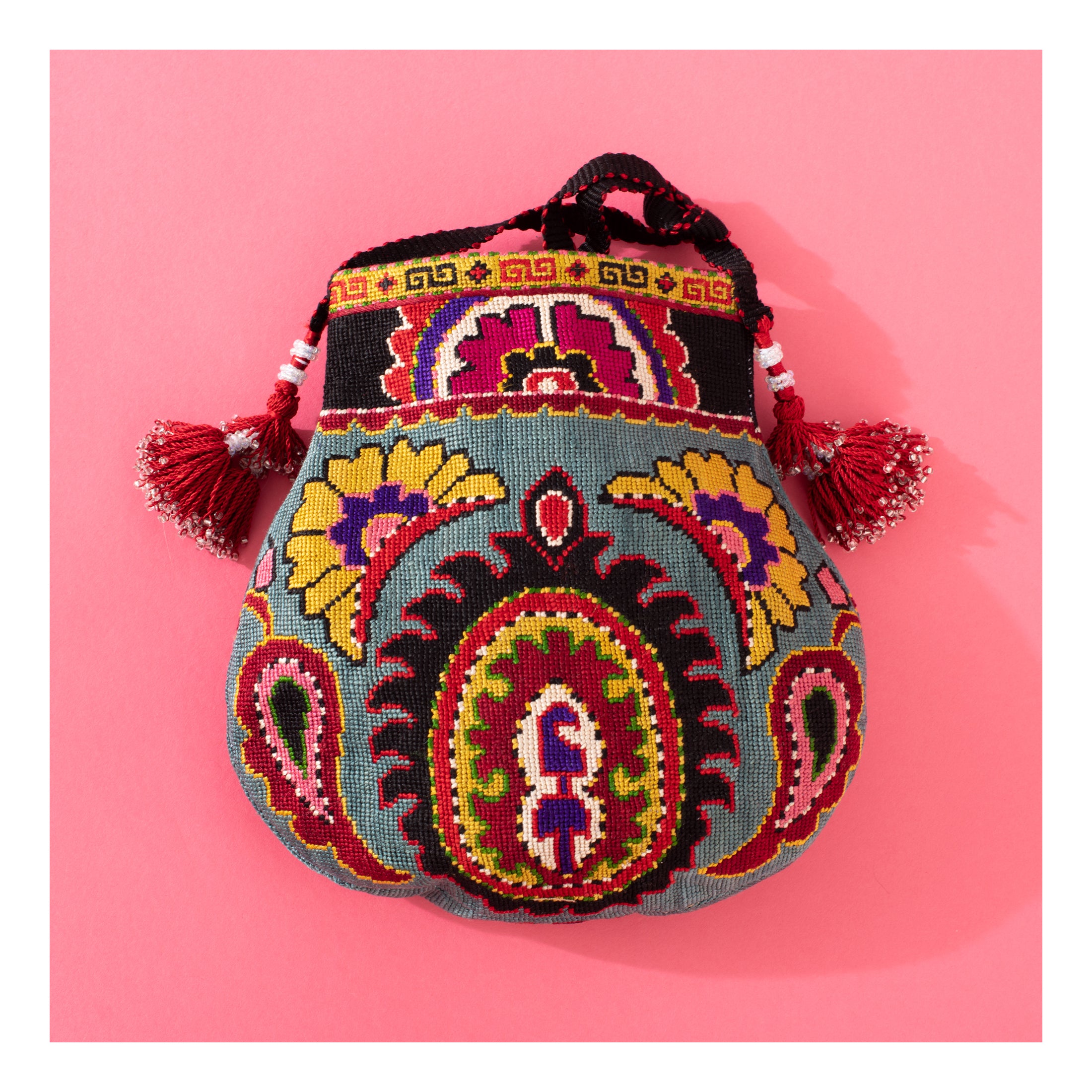 Uzbekistan Embroidered Pouch Bag