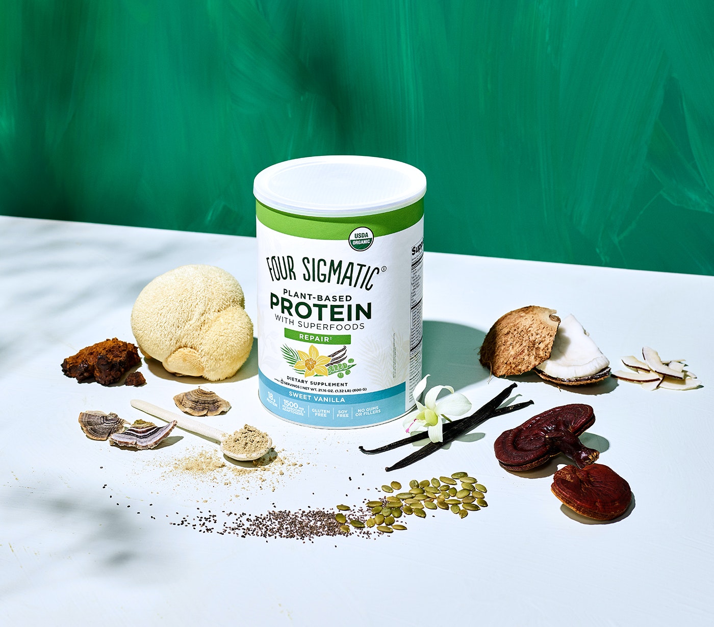 Poudre protéinée Plant-based Protein Powder Four Sigmatic Suisse