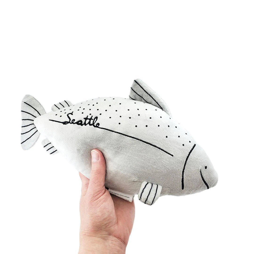 Plushie - Seattle Salmon Stuffed Animal Toy by LaRu