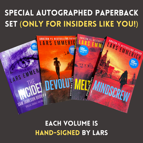 Special Commemorative Autographed Edition: Sam Jameson Books 1-5, together in this four-volume hand-signed set.
