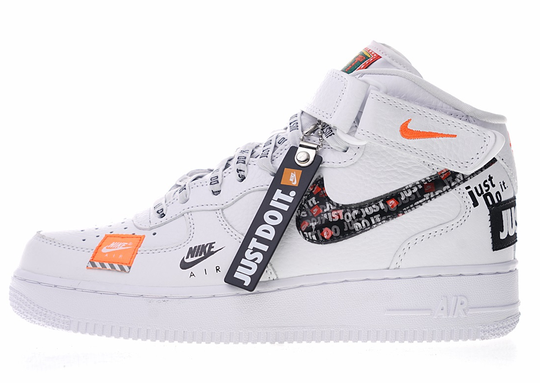 nike air force 1 high just do it white