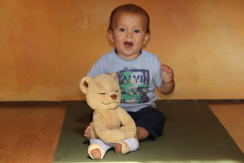 Baby doing yoga