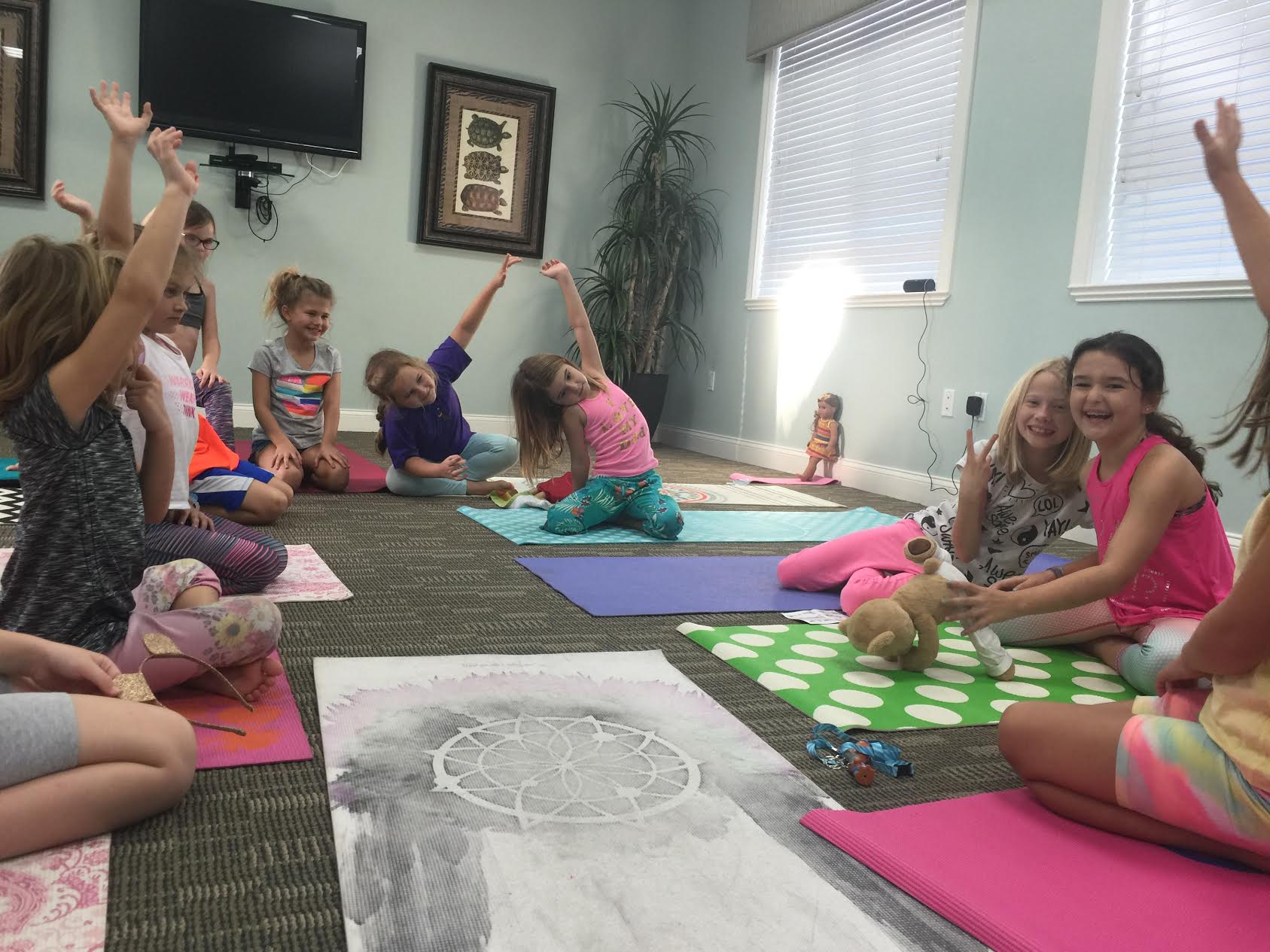 Children Learn Yoga and Meditation with Meddy Teddy
