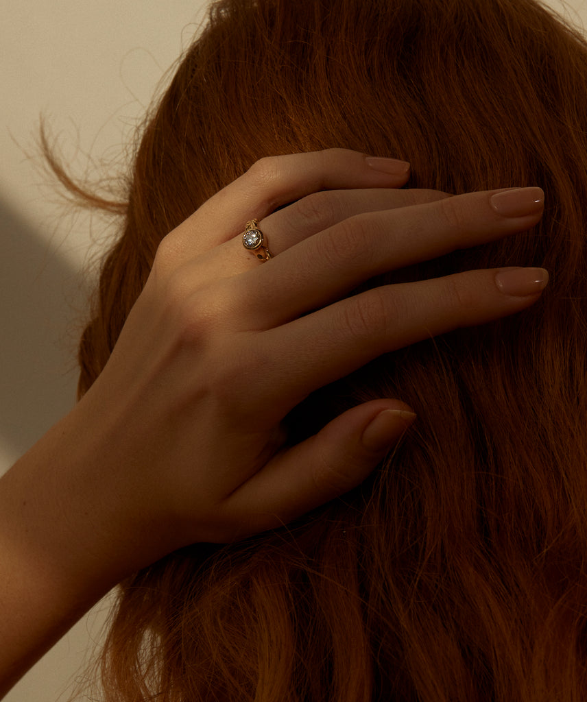 Pamela Love Jewelry - Diamond and Gold Engagement ring