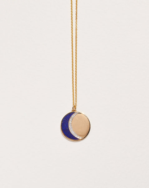 Pamela Love Inlay Moon Phase Pendant 