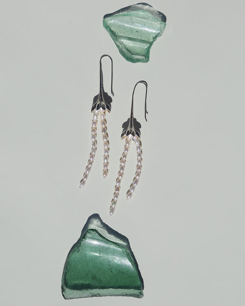 Pamela Love Anemone Pearl Earrings