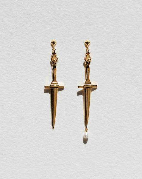 Pamela Love Dagger Earrings YGP 