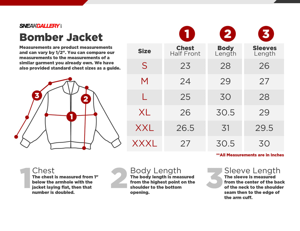 Kids Jacket Size Chart