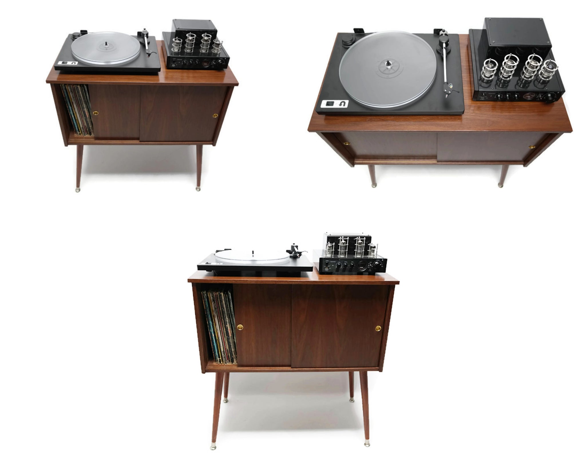SOLD OUT The Vintedge Co Mid Century Retro Record Player Stand