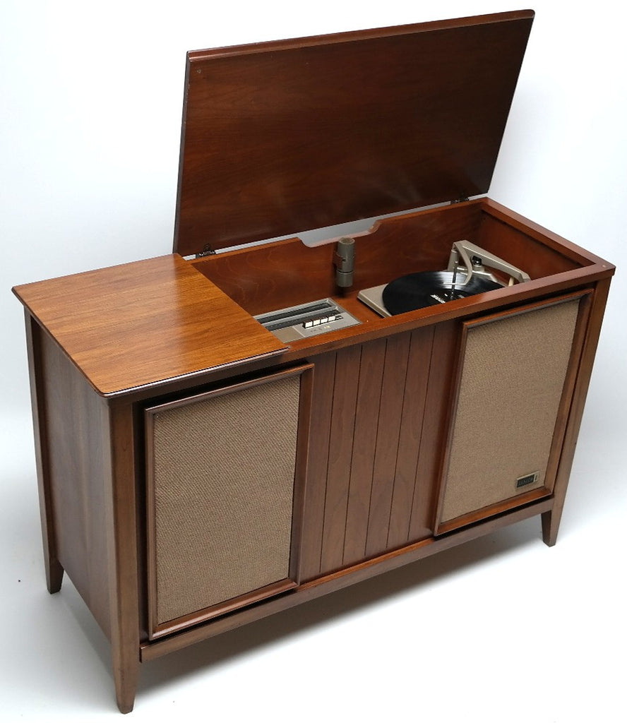 Mid Century Modern Stereo Console Record Player Restore The