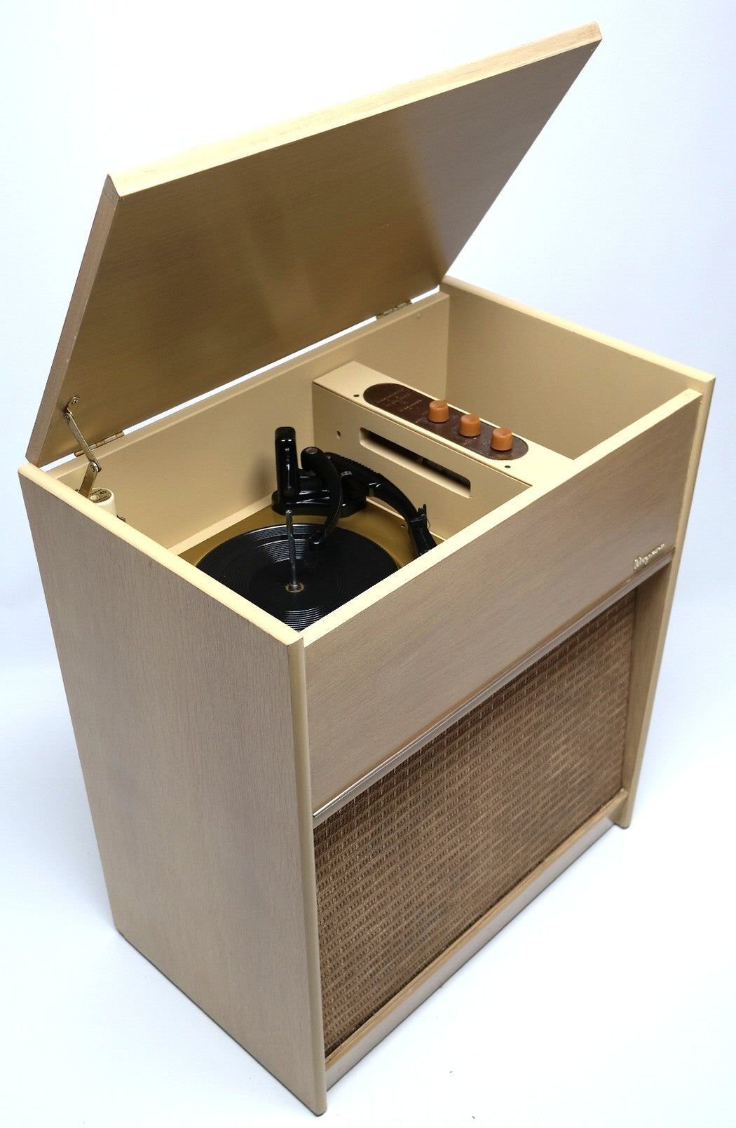 Mid Century Modern Hi Fi Magnavox Blonde Record Changer - Tuner - Bluetooth The Vintedge Co.