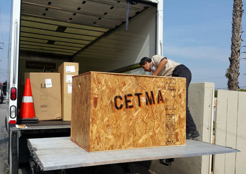 CETMA cargo bike crate shipping.