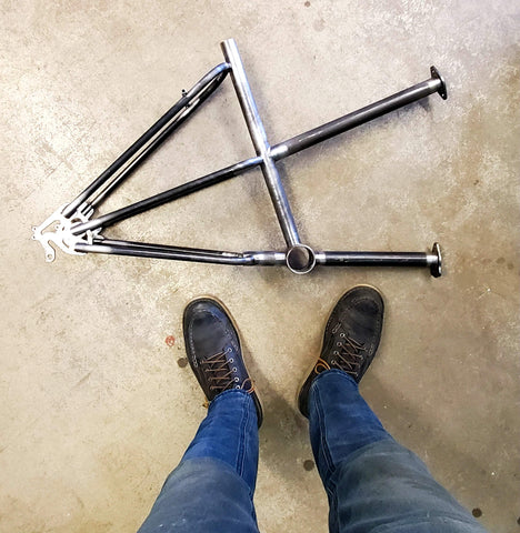 CETMA cargo bike frame rear end