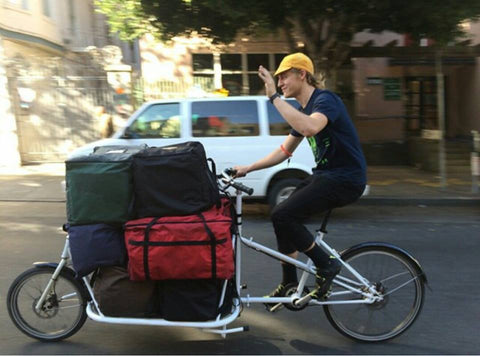 CETMA cargo bike, TCB Courier in San Francisco, CA.