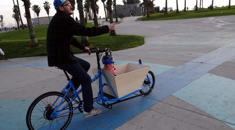 CETMA cargo bike at Venice Beach, CA.