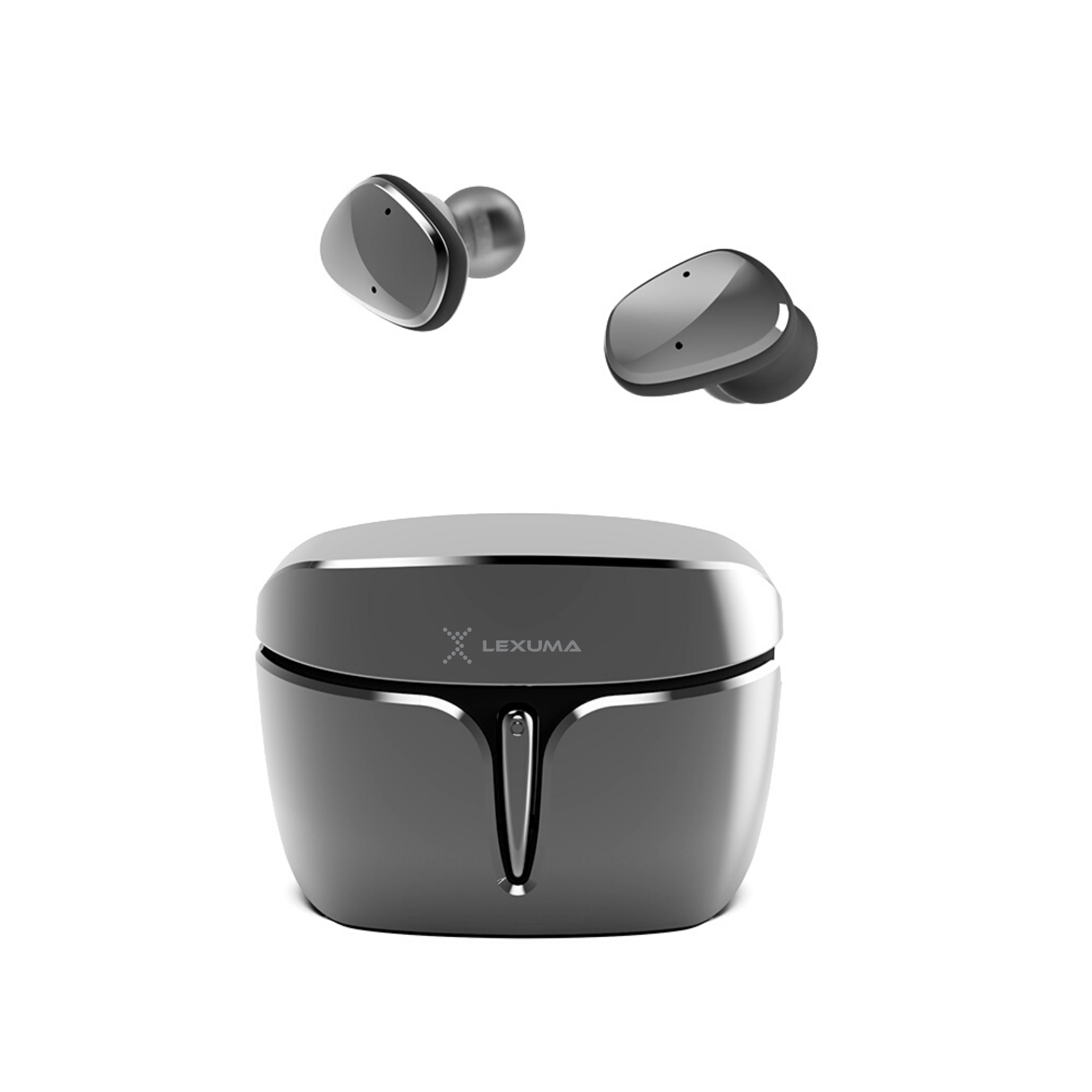 Lexuma-XBud2-Mini-true-wireless-stereo-bluetooth-earbuds-pink-sports-workout-earphones-waterproof-black