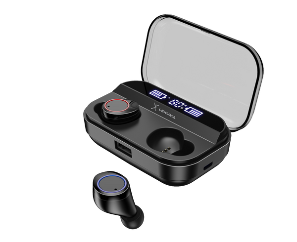 True Wireless Bluetooth 5.0 Earbuds noise cancellation technology imartcity xbud-z microphones estimated unwanted sound