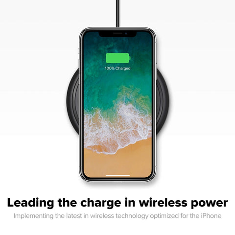 Mophie 7.5W Qi Wireless Charging Base Pad for Iphone anker multiple device samsung stand belkin  hlz42b Native Universal Cell phone smart charging pad Mophie Charge Force Belkin Boost Up ravpower - iMartCity