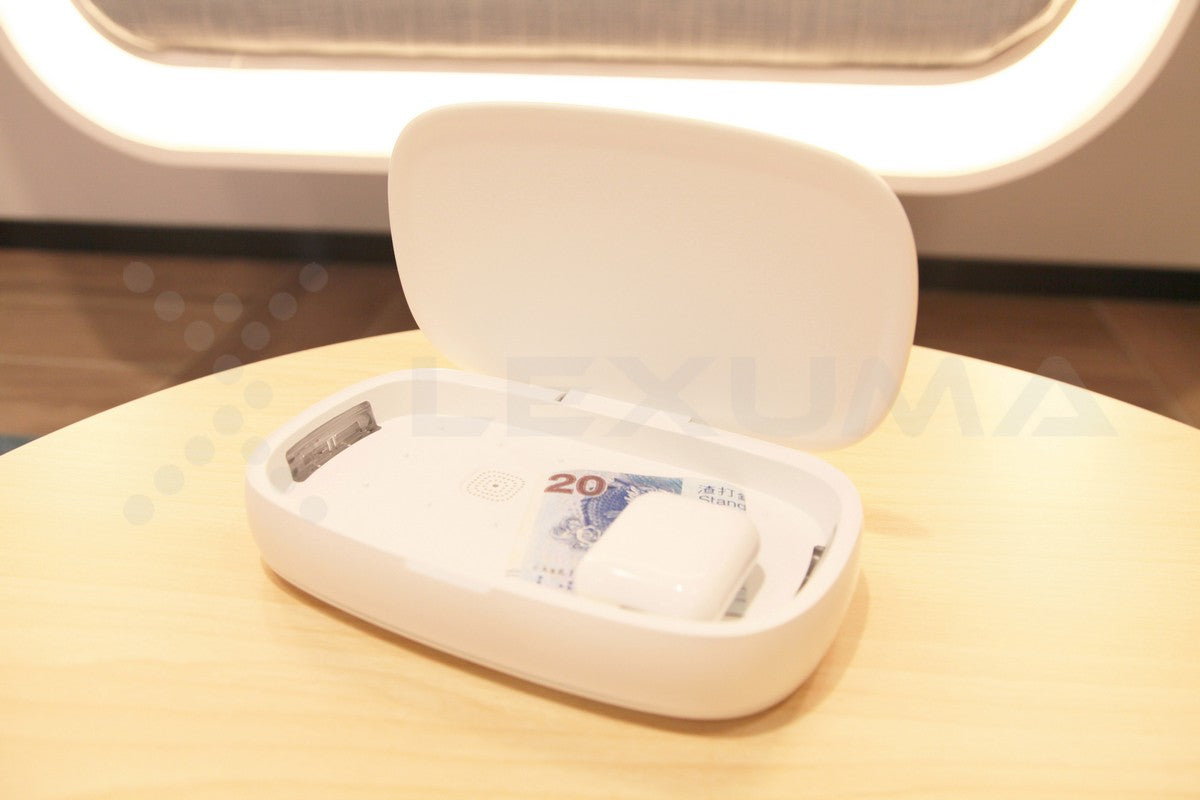 Lexuma xgerm ultra uv phone sanitizer kill germs anti-bacterial phone soap for glasses earphone disinfection