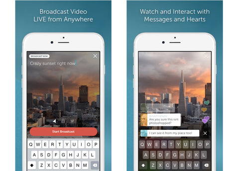 iMartCity live video YoloLiv YoloBox portable Studio blog post live streaming mobile app popular Periscope interface