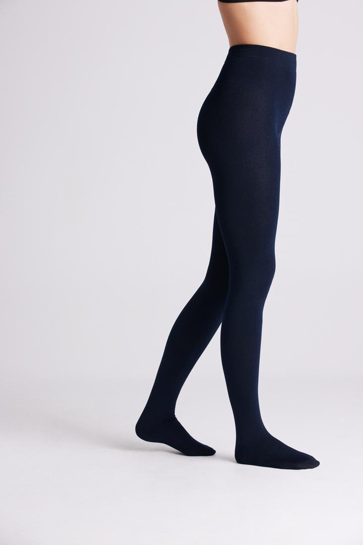 Buy Melange Mixed Grey Fleece Lined 300 Denier Tights - Fast UK